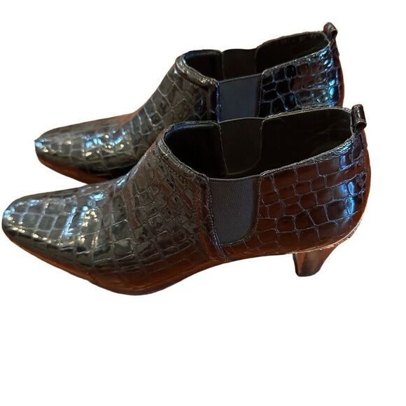 Brighton black croc bootie - Picture 1 of 8